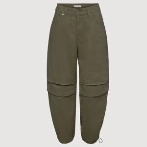 OAK + FORT DOUBLE-FACED CARGO PANT IN OLIVE SIZE 2